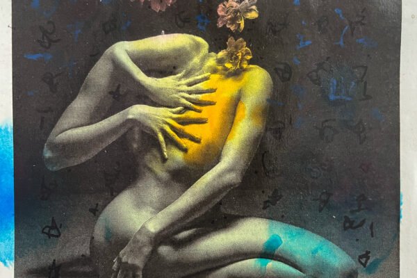 Tittle : Estrogen part 5 ~
Medium : Mix media on Canvas
Size : 21 cm x 21 cm
Years : 2025