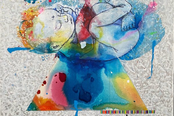 Tittle : Oxytocin part 2 ~
Medium : Mix media on Canvas
Size : 100 cm x 90 cm
Years : 2025
